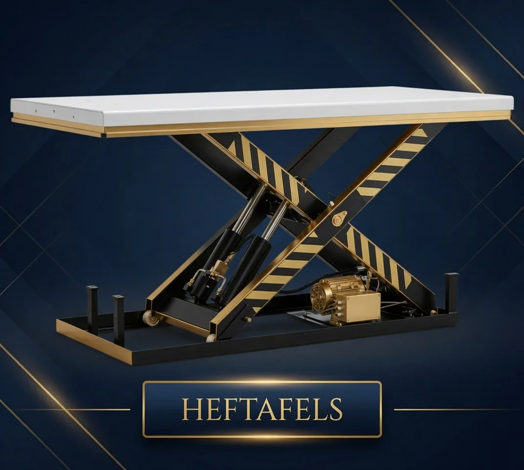 RVS heftafel — voor inbouw of vrijstaand opgesteld