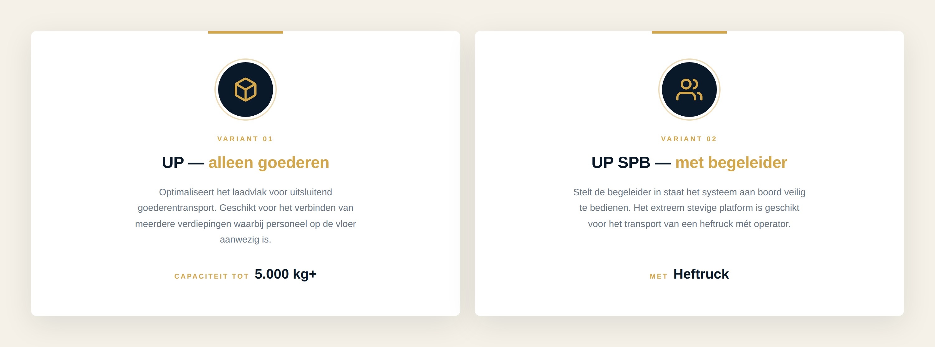 DL-4 kolomlift pallet en Europallet