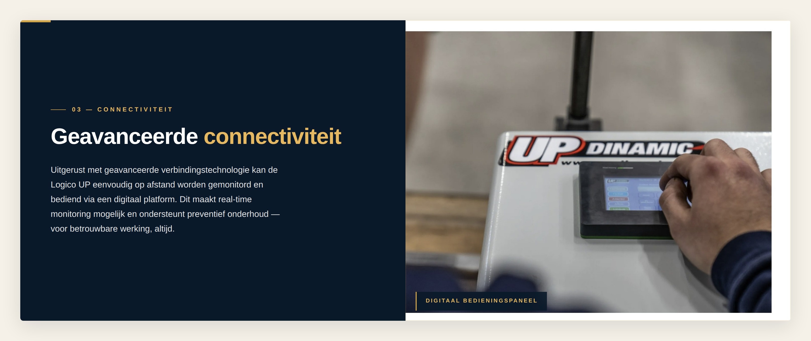 Logico UP goederenlift zonder bouwkundige schacht