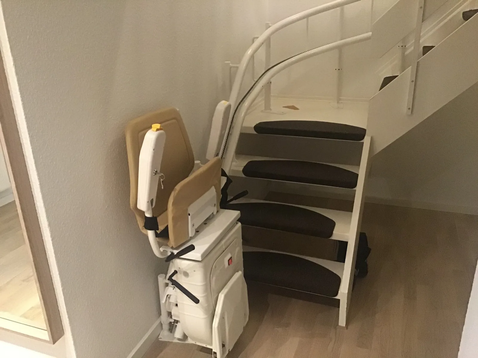 Traplift in trappenhuis
